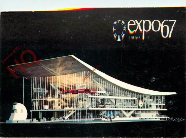 Picture Postcard>>Montreal, Expo 67, the Pavilion of the Soviet Union (Bad Scan)