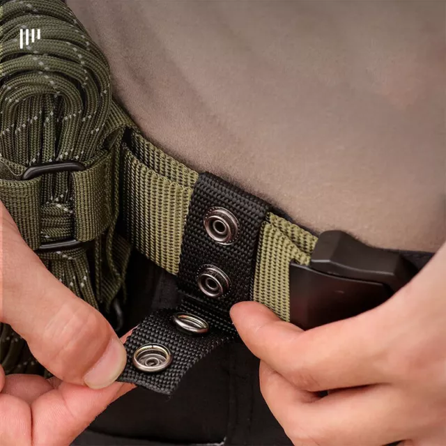 Nylon Tactical Belt Buckle Heavy Duty Belt Keeper Portable Strap Military Belt