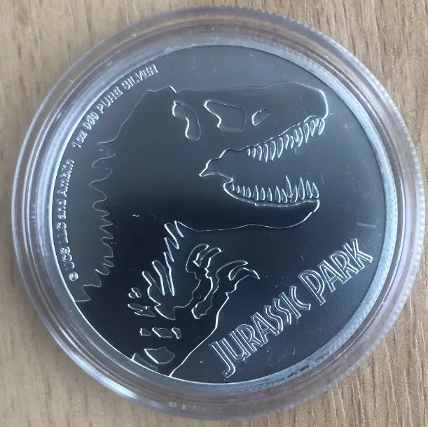 1 oz 999 Silbermünze - Jurassic Park - Niue 2020