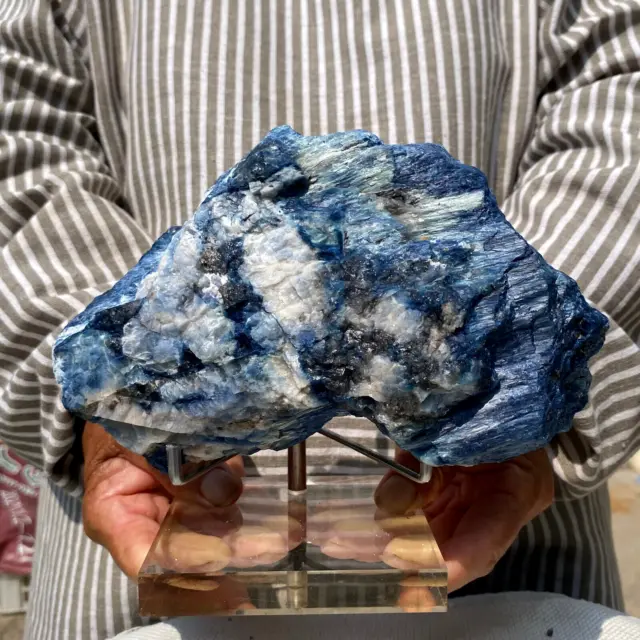 4.8lb Large Rare Dumortierite Blue Gemstone Crystal Rough Specimen Madagascar