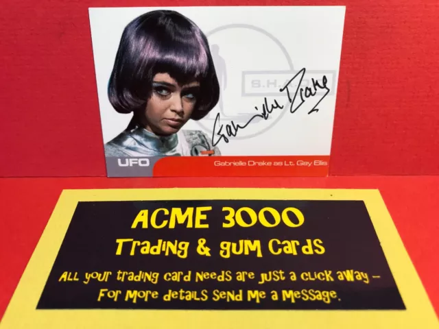 Unstoppable Gerry Anderson UFO Gabrielle Drake Lt GAY ELLIS Autograph Card GD1