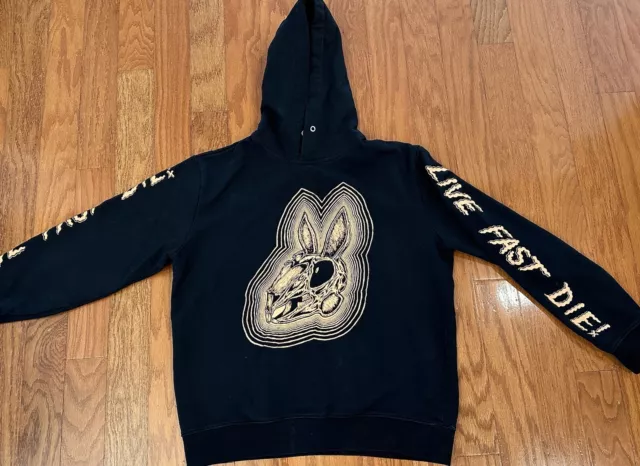 McQ Alexander McQueen bunny skull hoodie sweatshirt.  Size L but runs very small 2