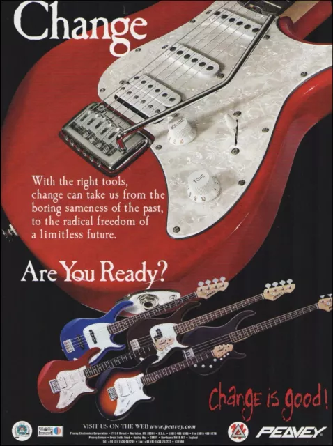 Peavey Guitars Charge is Good 1999 advertisement 8 x 11 guitar ad print