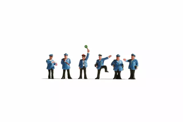 German Station Staff (6) figures set TT gauge Noch 45280