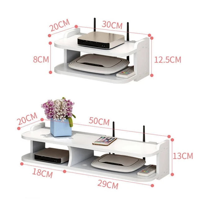 Nuevo TV Box Estantería Soporte Almacenamiento Top Resistente al Agua Madera-Plástico Panel