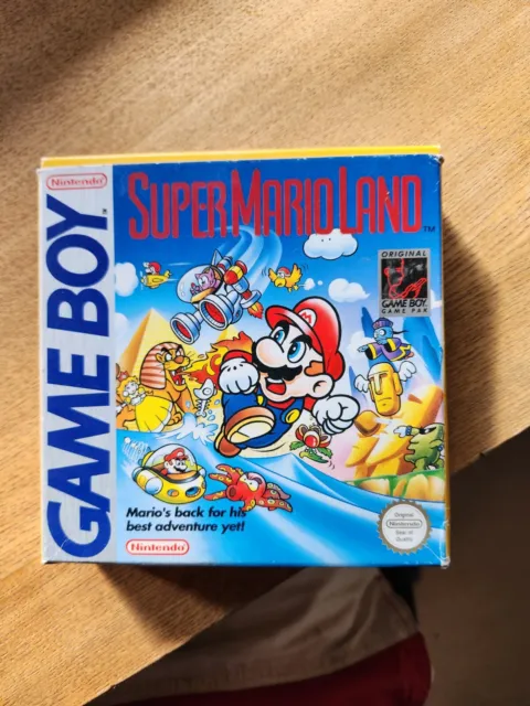 Super Mario Land Game Boy Box And Instructions