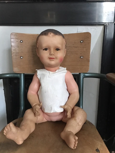 Poupon Baigneur Petit Colin 60 Cm - Petitcollin France Années 1930