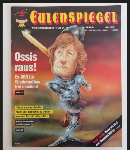 Ossis raus für Wiederaufbau * 26 - 1991 Eulenspiegel Satire * unser Schulsystem