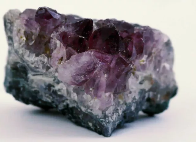 Rosenquarz Auf Amethyst Druse Von Kristallen Prismatisch Portionsbeutel Geode