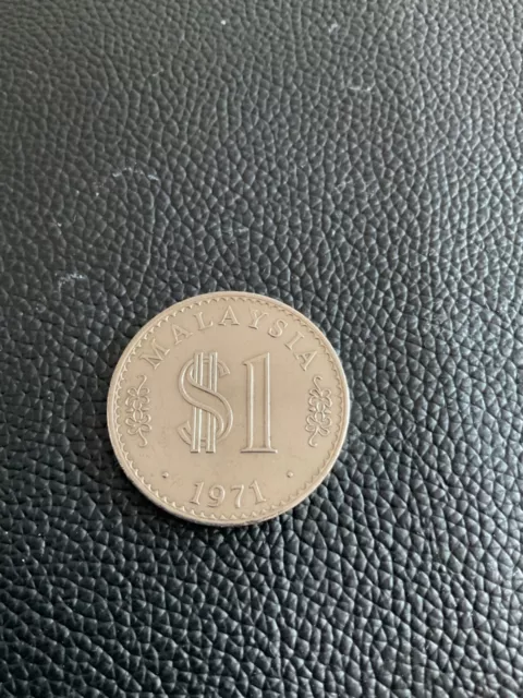 Malaysia one dollar coin 1971