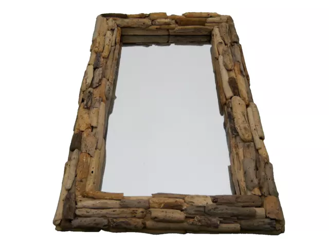 Lovely Mirror NEW Style Frame Driftwood Wall Hanging Mirror XL 100 cm x 60 cm 2