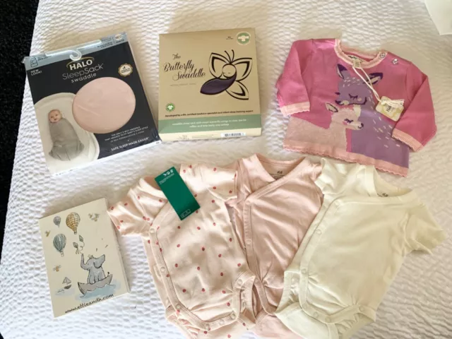 HALO SleepSack Hatley Sweater Swaddle Blanket Onsie HUGE NWT  BABY GIRL LOT