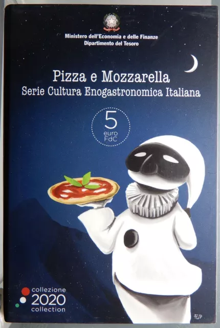 REPUBBLICA ITALIANA Moneta da 5 euro italia 2020 Pizza e Mozzarella