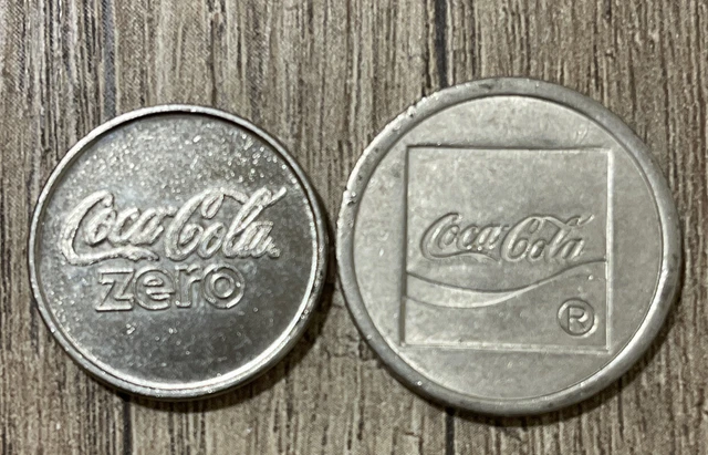 Coppia Gettoni Distributori Elettronici Coca Cola Vintage🇮🇹 Coppia Gettoni Distributori Elettronici Coca Cola Vintage🇮🇹