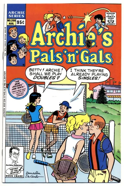 ARCHIE'S PALS 'N' GALS #208 F, Direct, Comics 1989 Stock Image