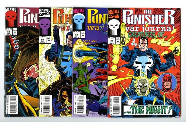 Punisher War Journal (1988) #57,58,59,60 Avg Nm Marvel Comics