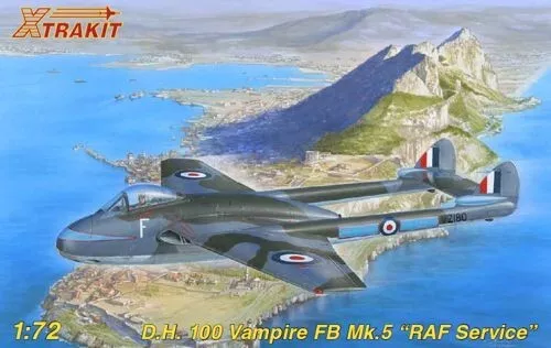Xtrakit De Havilland Vampire FB Mk.5 ""RAF Service"" Modellbausatz 1:72 Neu & Versiegelt