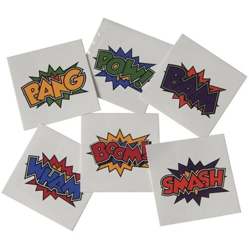 U.S. Toy 1029 Superhero Tattoos 144 Per Order