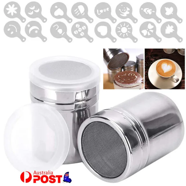Stainless Steel Sugar Cocoa Coffee Icing Shaker Flour Duster Chocolate Powder