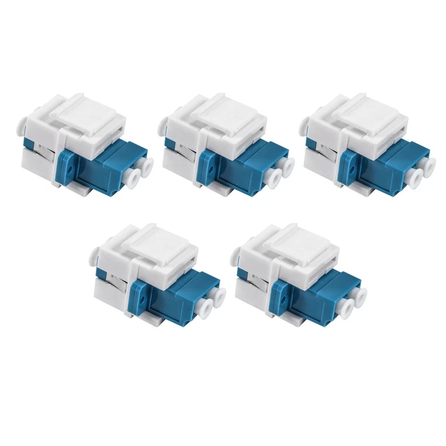 LC FIBER OPTIC Adapter LC to LC Duplex Multimode 10GB F/F Coupler for ...