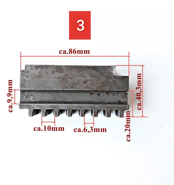 Drehfutter Spannbacken Backen-Set 3-teilig, weich Set 3.