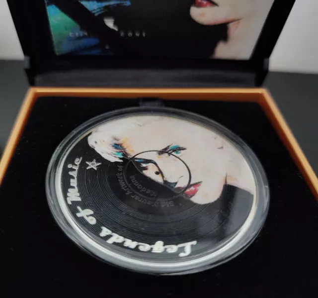 2019 Legends of Music MADONNA 1 oz .999 Colorized Silver Coin - Solomon Islands