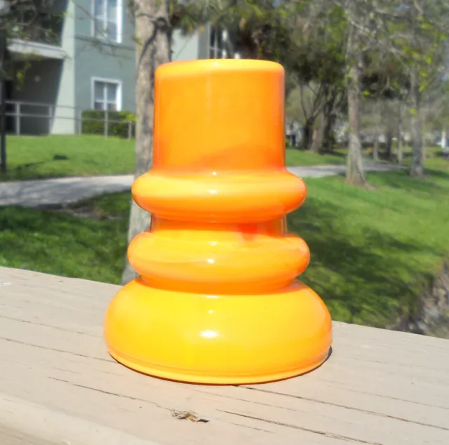 Nice Orange Milk 1987 Fresno, Ca Nia Commemorative Glass Insulator
