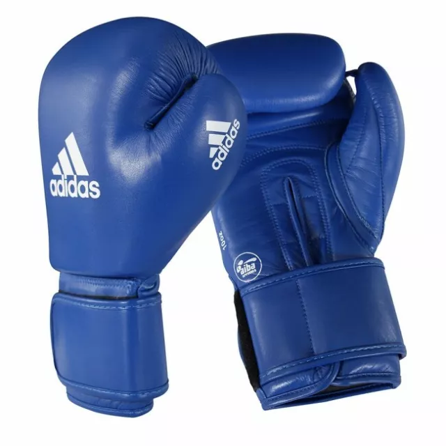 adidas Boxhandschuhe AIBA blau - Boxen - Boxing - Handschuhe Gloves 12 oz. blue