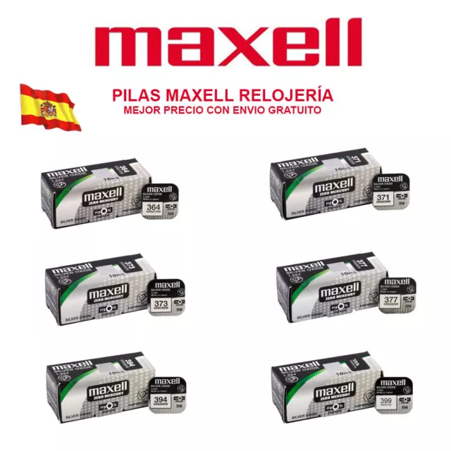 Pilas Maxell 315 317 319 329  321 364 371 373 379 394 399 395 Oxido De Plata