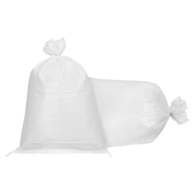 Sand Bags Empty White Woven Polypropylene 29.5 Inch x 17.7 Inch Pack of 10