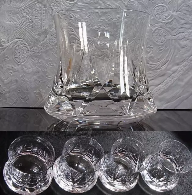 Set 4 verre Cristal ROYALE DE CHAMPAGNE - LOT Crystal Glasses - Daum Bayel