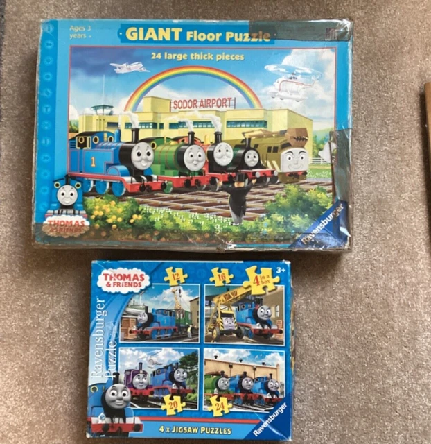 RAVENSBURGER THOMAS THE Tank Engine Jigsaw bundle: floor puzzle + four ...
