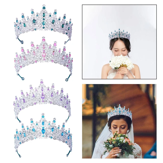 Mariage nuptiale princesse  diadème couronnes bande de cheveux