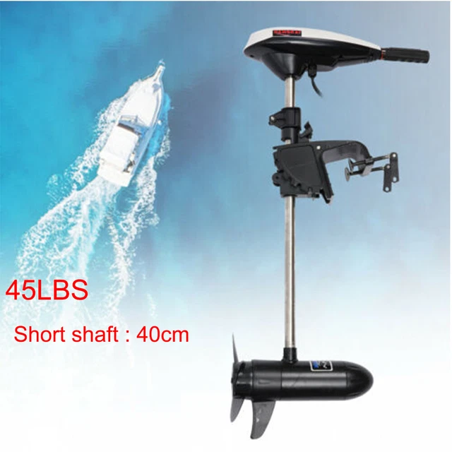 12V Electric Boat Motor Outboard Trolling Motor Engine Heavy Duty HANGKAI 45LBS
