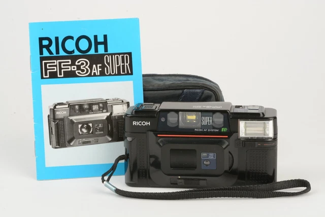 EXC++ RICOH FF-3D AF SUPER 35mm POINT & SHOOT w/PRIME 35mm F3.2 LENS CASE+MANUAL