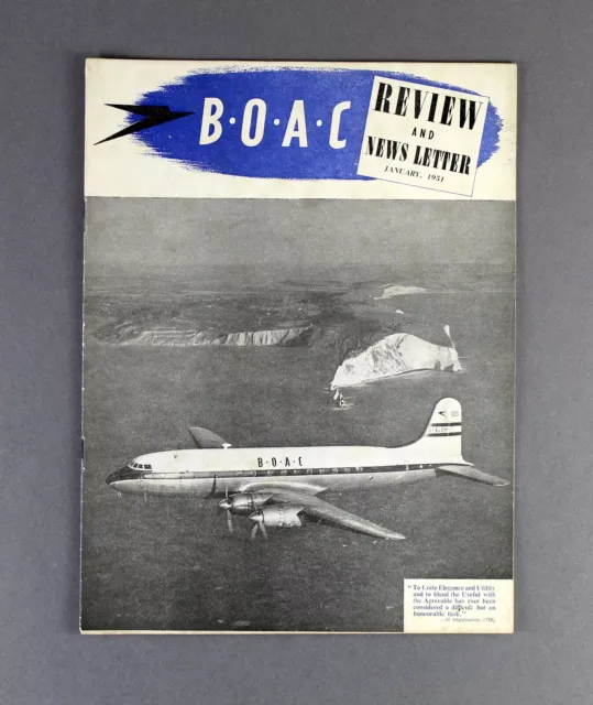 Boac Review & News Letter Staff Magazine January 1951 B.o.a.c. Hermes