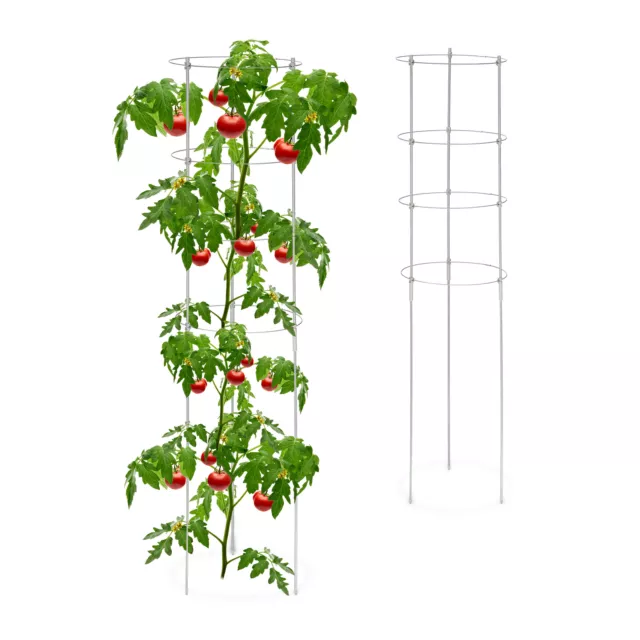 Rankhilfe 2er Set 120 cm Tomaten-Rankhilfe Staudenstütze Blumenstütze Rankstütze