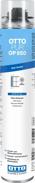 Ottopur OP950 750 ML Flexible 1K-Montage- Et Mousse Isolante, Peut Être Traité À