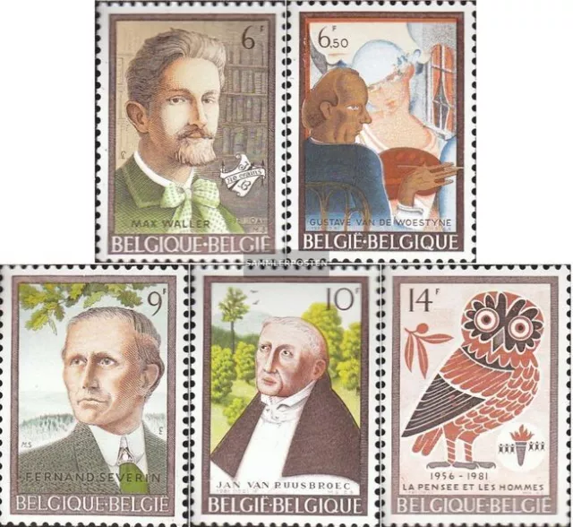 Belgien 2077-2081 (kompl.Ausg.) postfrisch 1981 Kultur
