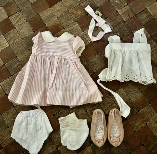 Vintage 60’s Original Chatty Cathy Outfit Including Shoes Socks Slip Dress Etc