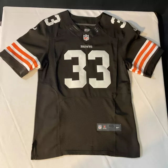 NIKE NFL TRENT RICHARDSON #33 Cleveland BROWNS Football Jersey Size 40 Stitched