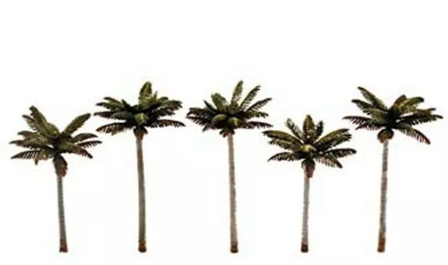 Small Palm Trees - Pack of 5 - OO/HO Woodland Scenics TR3597