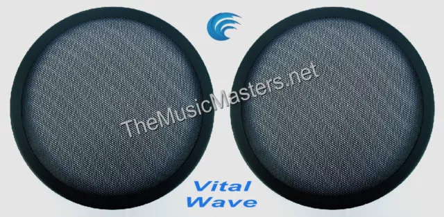 2X 10" inch Sub Woofer "Clipless" Fine Mesh GRILL Speaker Protective Cover VWLTW