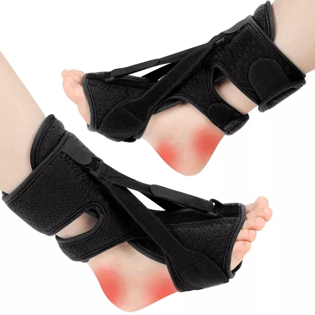 Women Men Adjustable Plantar Fasciitis Night Splint Foot Drop Support Brace Belt