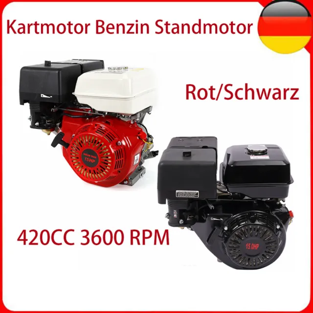 420CC 15 PS 4-Takt Benzinmotor Kartmotor Benzin Standmotor Luftgekühlt  Motor DE