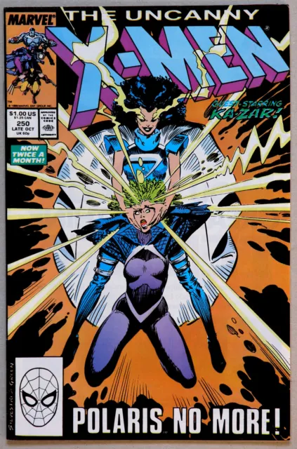 Uncanny X-Men #250 Vol 1 - Marvel Comics - Chris Claremont - Marc Silvestri