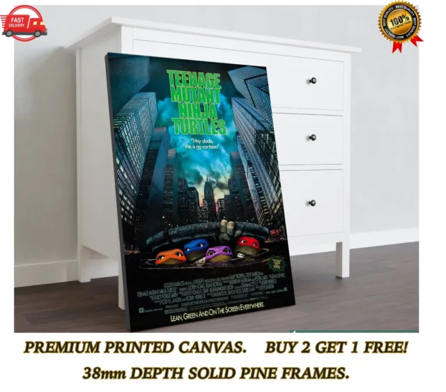 Teenage Mutant Ninja Turtles Classic Movie CANVAS Art Print Gift A0 A1 A2 A3 A4