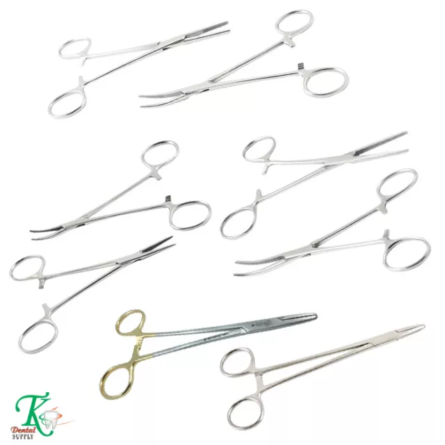Body Piercing Hemostatic Veterinary chats chiens poils Oreilles Set Of 8 Forceps