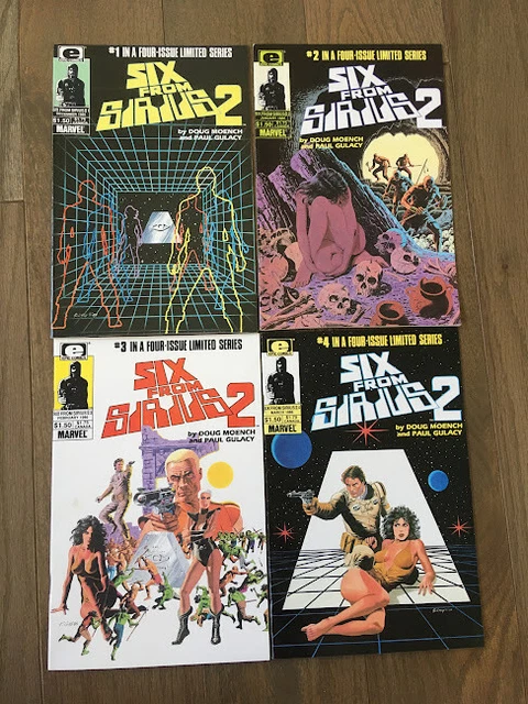 Six From Sirius Ii Comic Set # 1-4 Marvel Comics Doug Moench Paul Gulacy