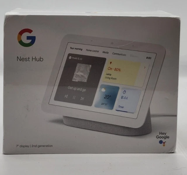 Googlehub GOOGLE NEST HUB (2nd Gen) Smart Display With Google Assistant - Chalk ...